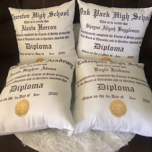 Diploma Pillows