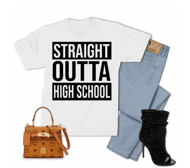 Straight Outta High School  T-shirt