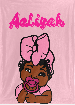 Baby Aaliyah blanket Baby Blanket 30"x40"