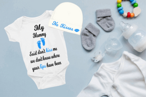 My Mommy said dont kiss me Onesie