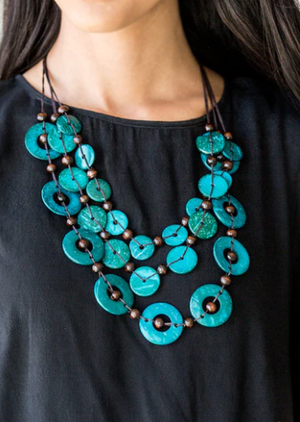 Catalina Coastin Blue Paparazzi Necklace